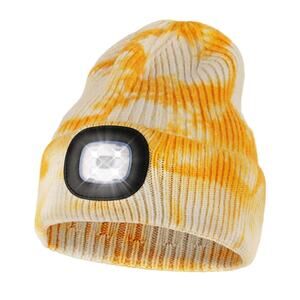 Rechargeable LED Beanie Hat - Warm Knit Headlamp Hat for Outdoor Activities